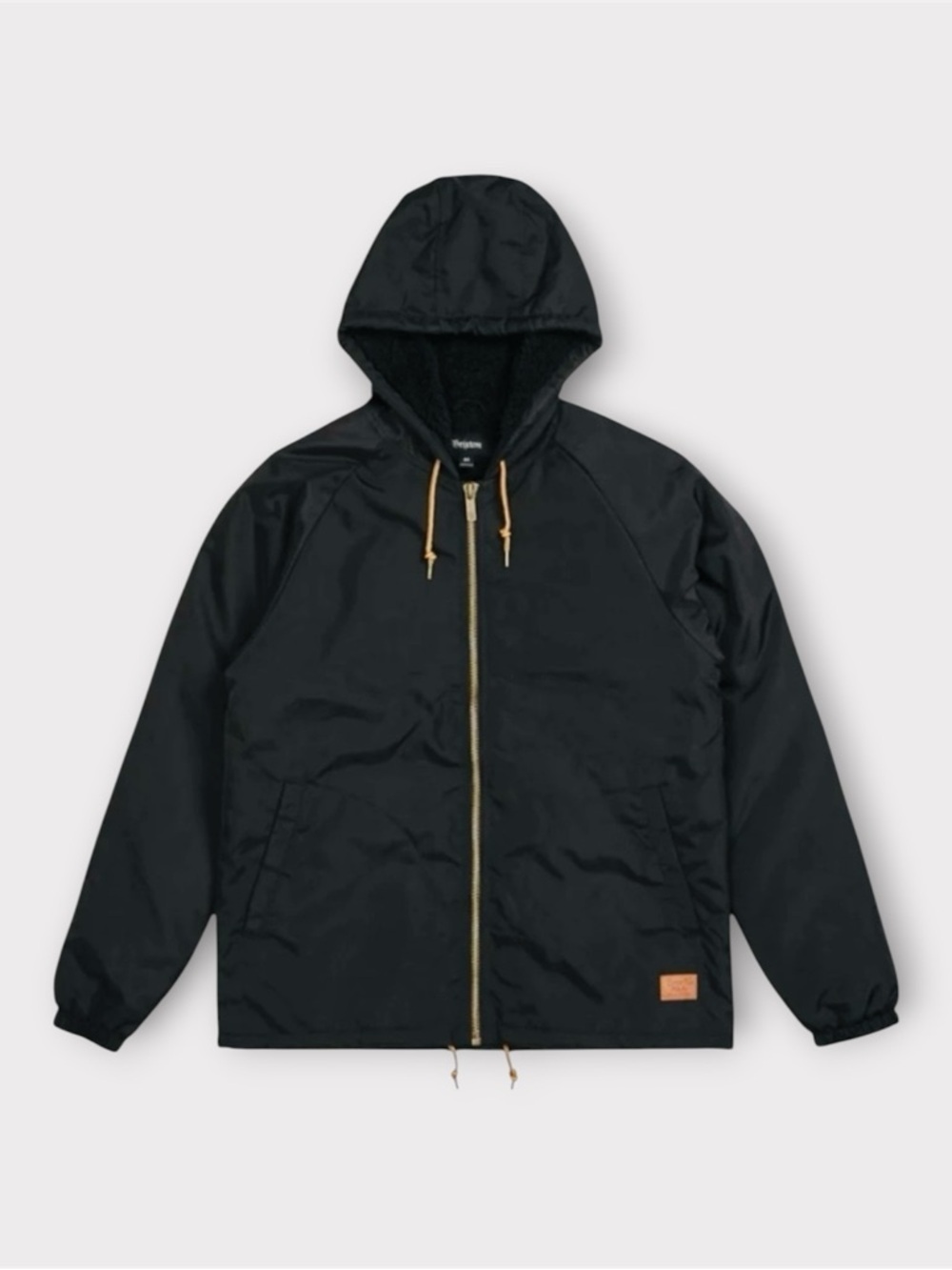 BRIXTON Claxton Hooded
Sherpa Jacket Black